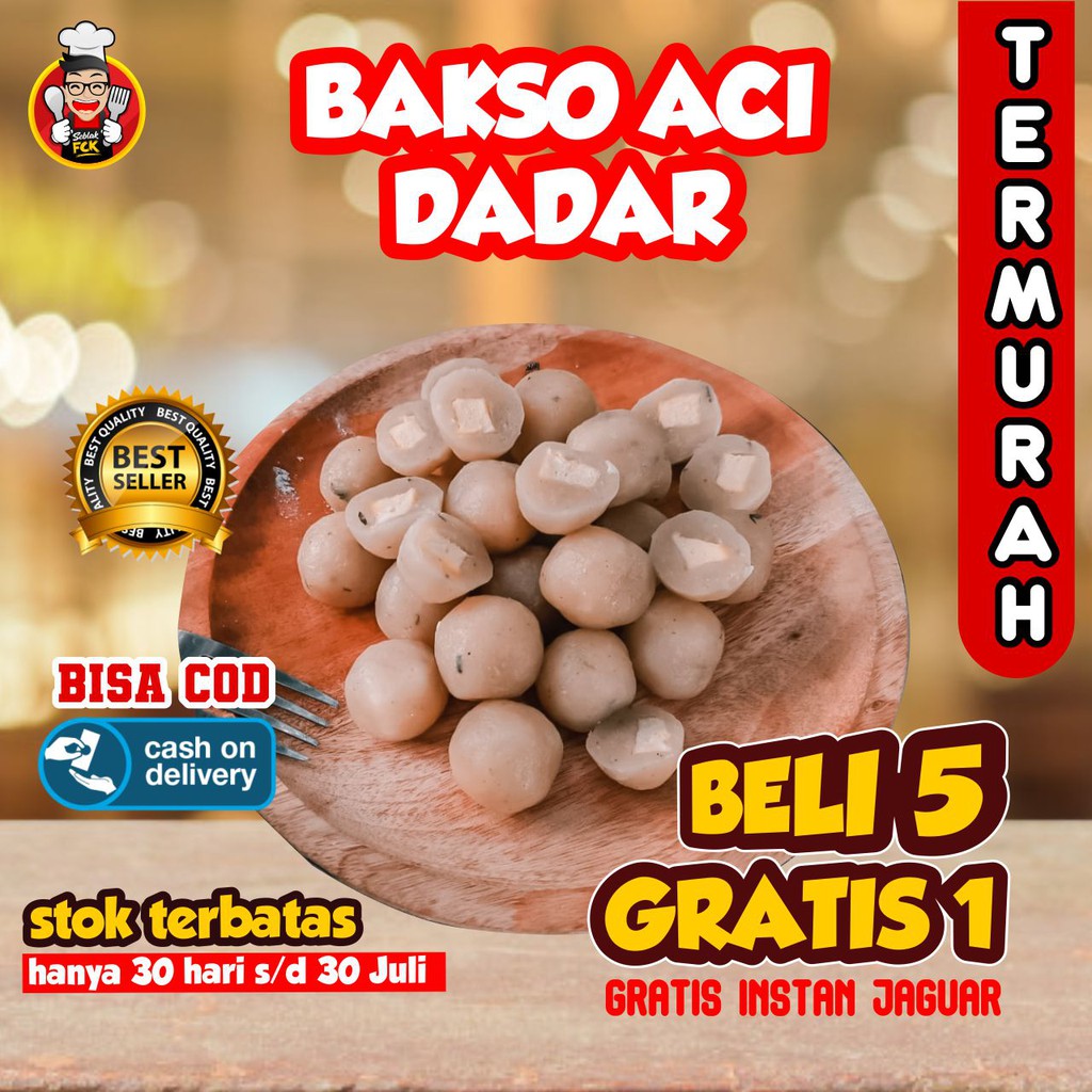 PENTOL ACI MENTAH JAGUAR 20Biji TERMURAH ALL VARIAN ISI BASO ACI BOCI BAKSO ACI BELI 5 GRATIS 1