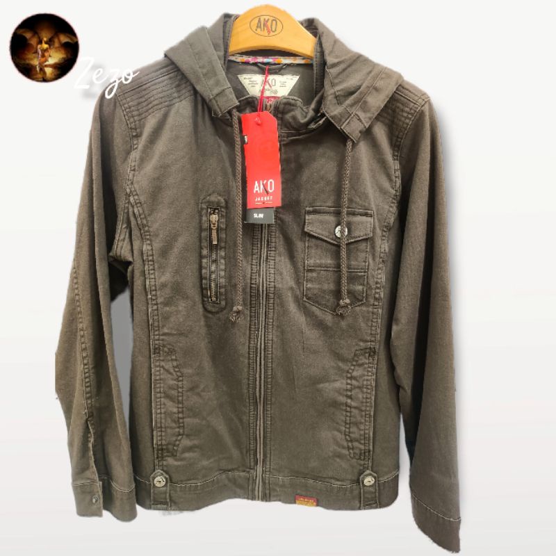 Jaket wanita Ako 11-0412 denim olive