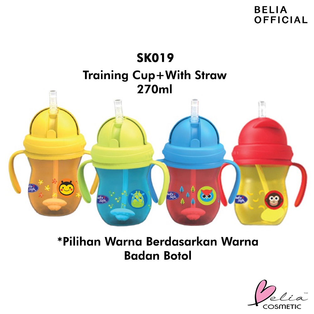 ❤ BELIA ❤ BABY SAFE Training Cup with Weighted Straw AP007 JP019 FS405 SK019 | gelas bayi sedotan pemberat