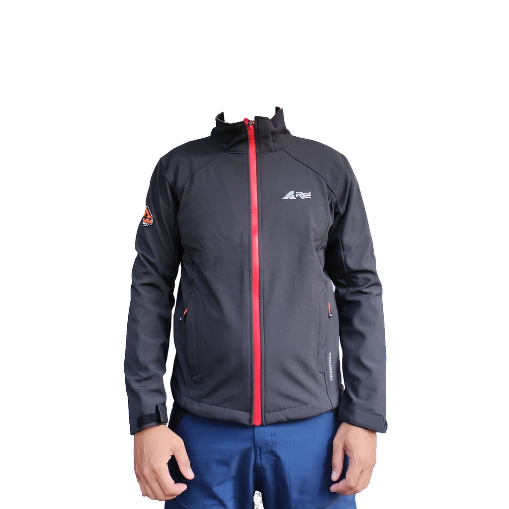 Jaket gunung REI outdoor - Jaket Softshell AREI adventure Charthill