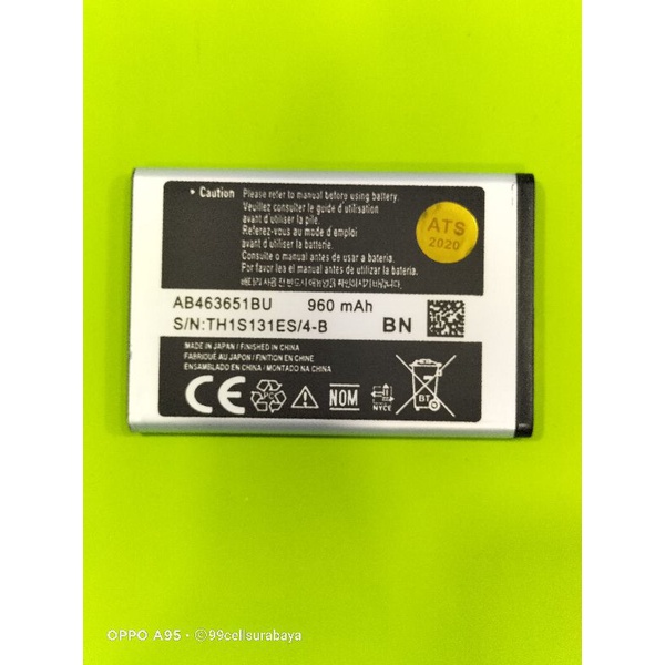 Baterai | Battery | Batre Samsung Lakota 3322 original