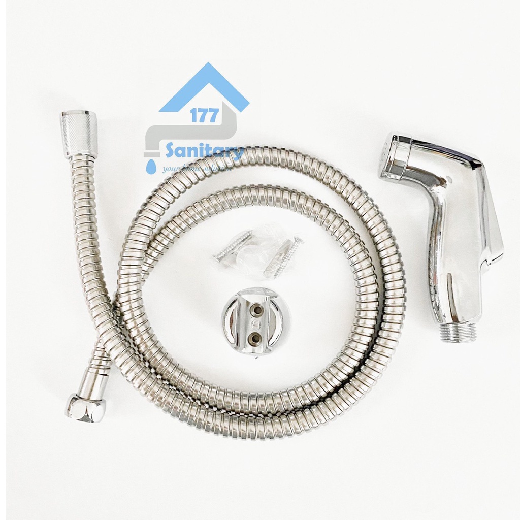 Paket jet Shower Bidet 18ST &amp; Kran t cabang 52S complete set kloset closet semprotan cebok toilet washer kloset closet