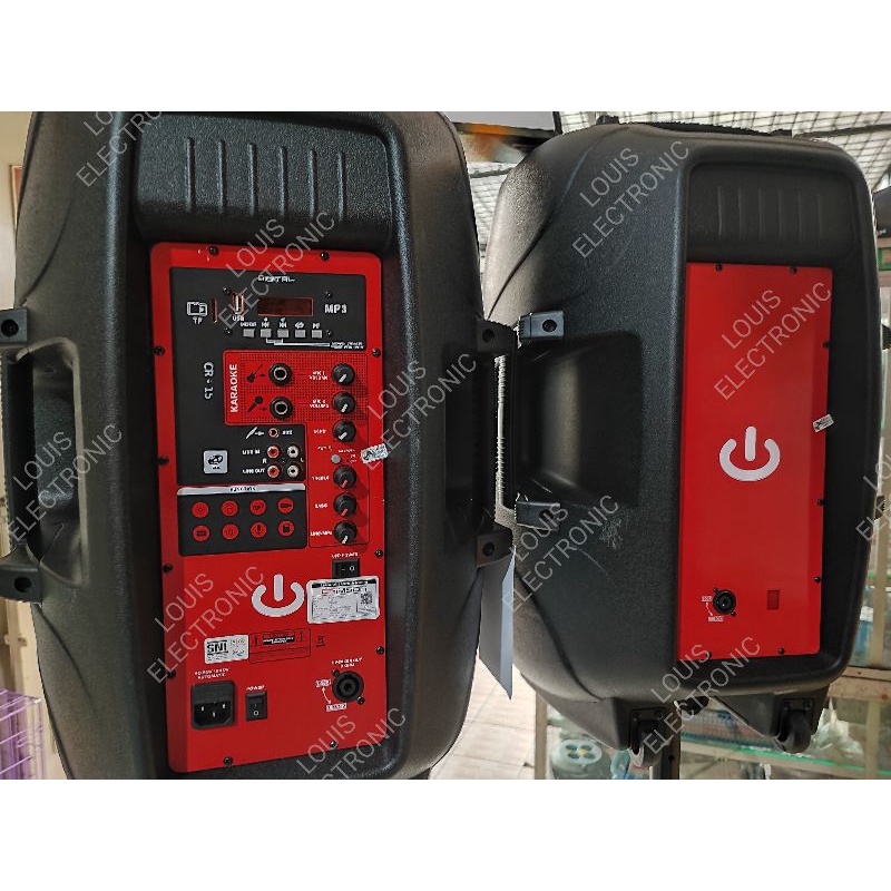 CRIMSON SOUL 15 Speaker Aktif + Pasif 15&quot; Komplit Stand Speaker + Mic