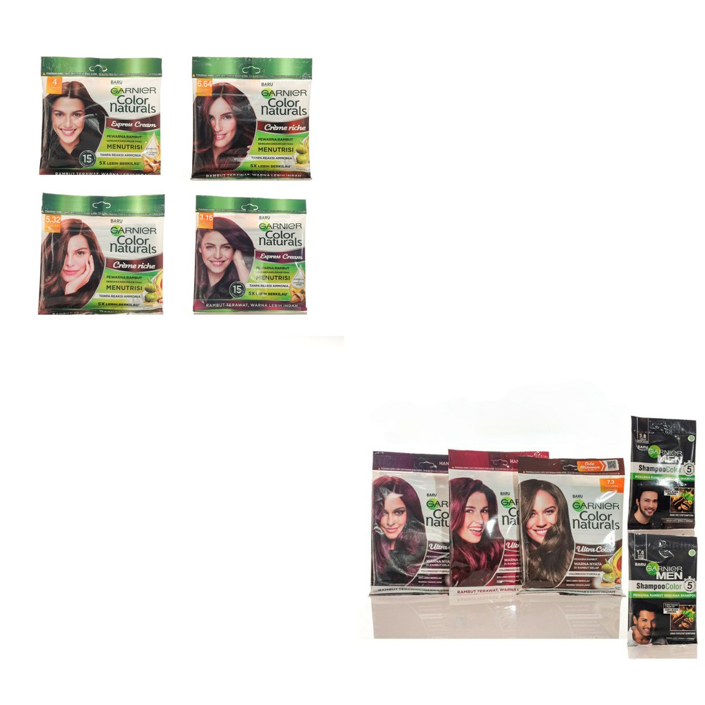 Garnier Color Natural Sachet/Garnier Ultra Color/ Pewarna Rambut/ Cat Rambut Semir