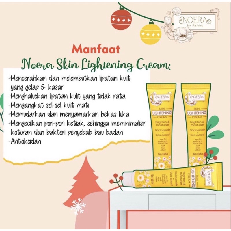 Noera Skin Lightening Cream | Cream Lipatan | Underam