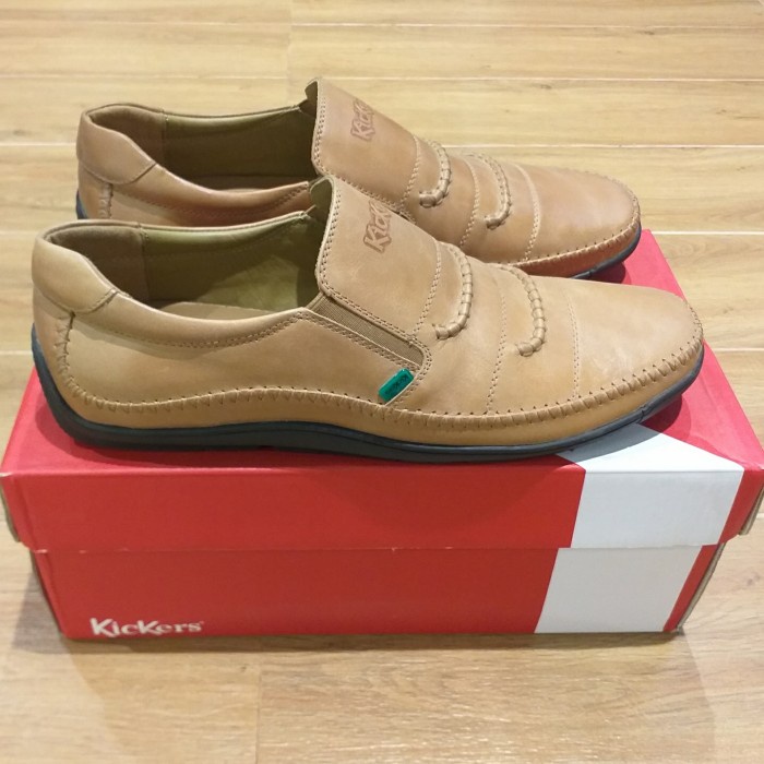 sepatu KICKERS Pria 2912 TAN original kulit asli 100%