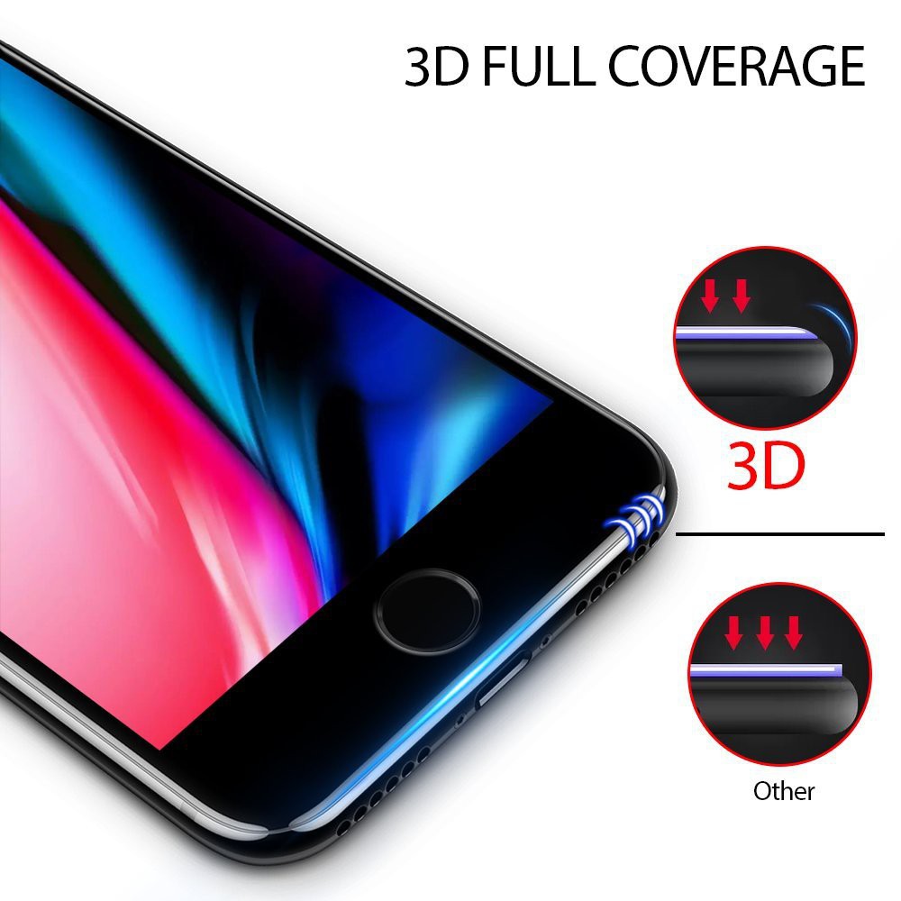 Premium Pelindung Layar Tempered Glass Curved 3D Untuk Apple iPhone 11 Pro Max X XR XS 8 6 7 Plus