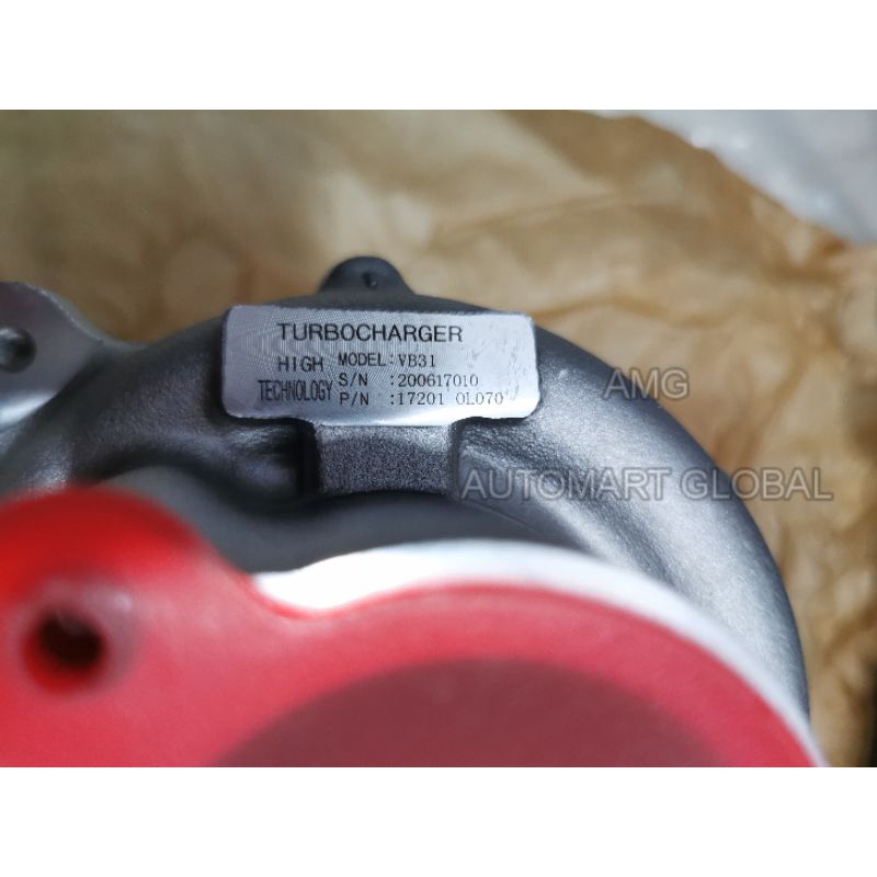 turbo charger toyota hilux 3.0 3000cc 17201-0l040