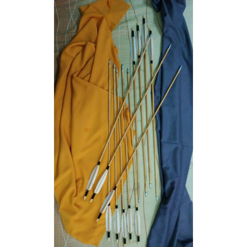 Arrow bambu petung vanes bulu