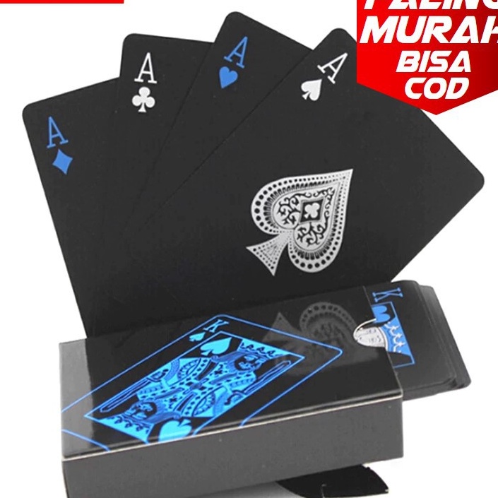 (MAINANKYU) DEDOMON Kartu Remi Plastik Anti Air Waterproof poker plastic cards