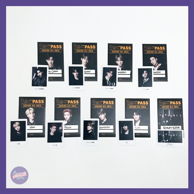 Ready Sharing Stray Kids World Tour District 9 Unlock In Japan Merch Pc Pass Sticker Set Shopee Indonesia