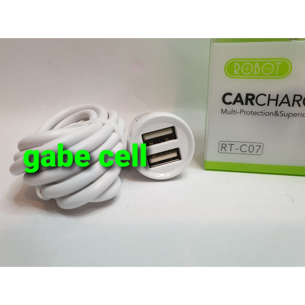 SAVER ROBOT RT-C07 2 USB / CHARGER MOTOR MOBIL RTC07 MOBILE CHARGER