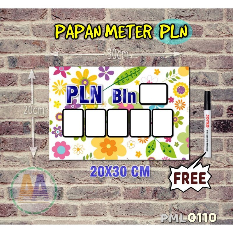 

Papan Meter Listrik PLN PAM motif Unik - Floral 10 - Toko2A