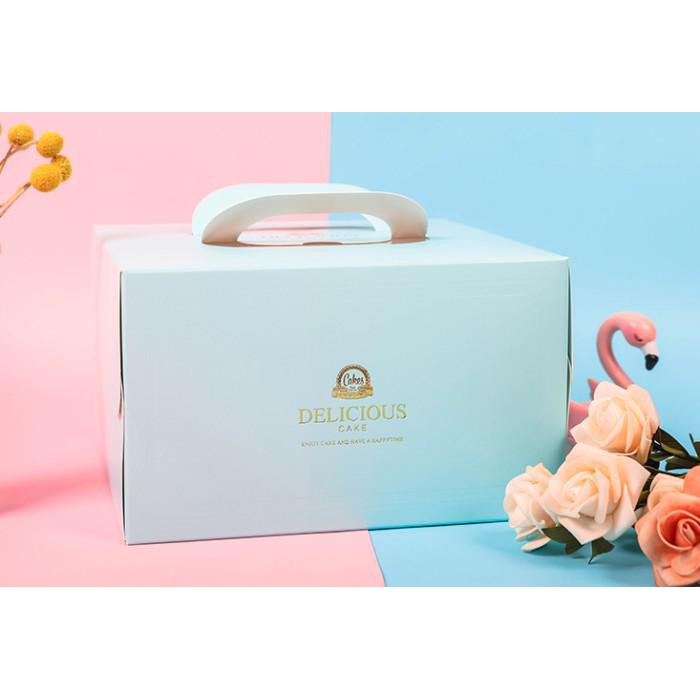 

PROMO - box kotak kue cake tart dus ulang tahun - Biru Muda
