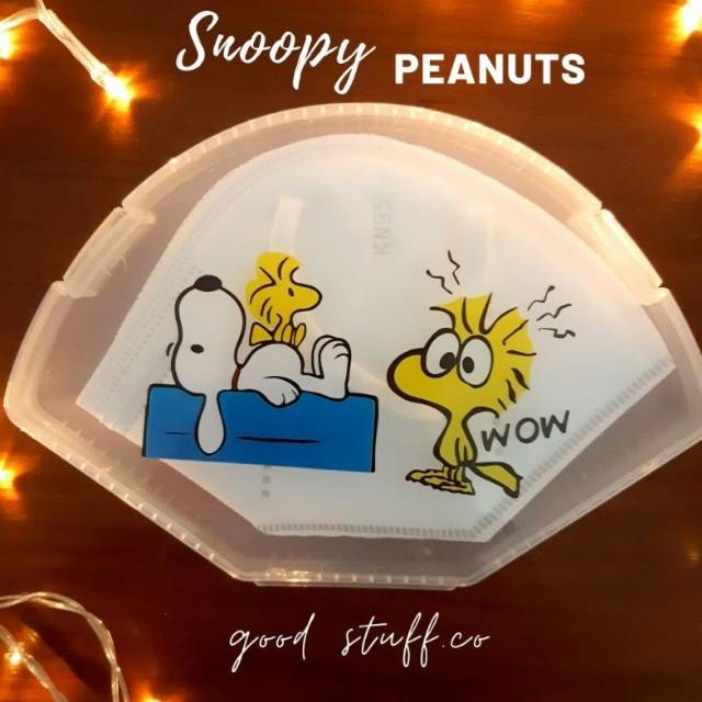READY snoopy storage mask case box tempat kotak masker plastik n95 kn95