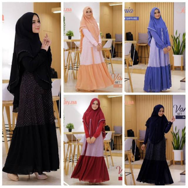 VANIA SET|GAMIS CANTIK|GAMIS MEWAH|ORI RAYNA|GAMIS SYARI