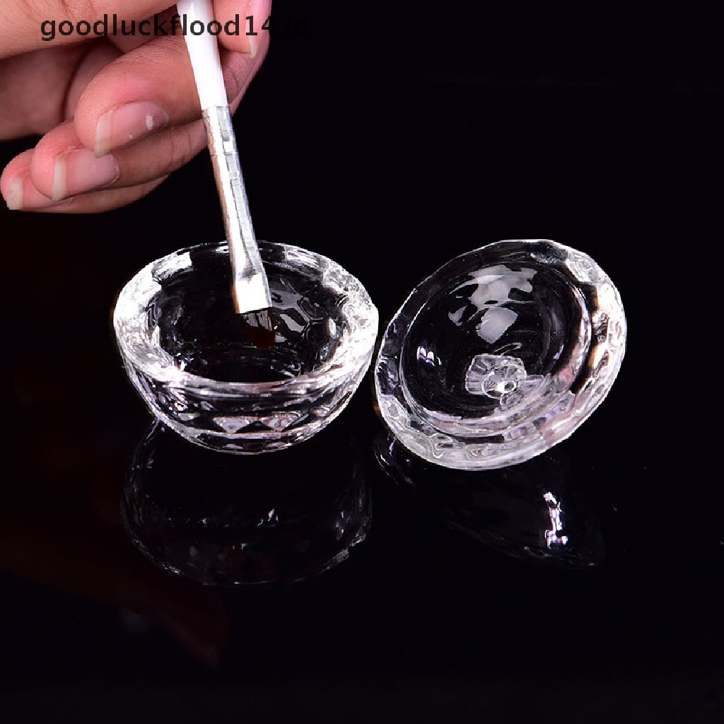 [OOID] Nail Art Glass Cup Dappen Dish for Arcylic Nail Art Liquid Holder Powder Bowl ID