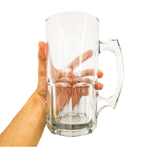 Gelas Besar Jumbo 1 Liter Mug Cafe Bir Bahan Kaca Beling Bening Tebal B-1000