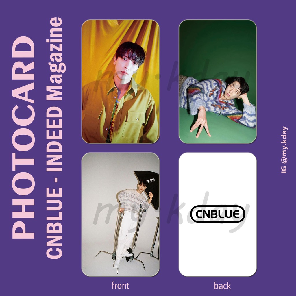 PC-0483, Unofficial Photocard CNBLUE INDEED Magazine 2 sisi