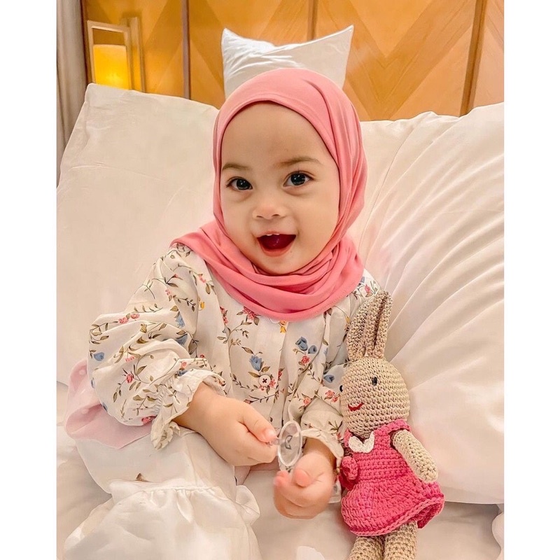 JILBAB BERGO MARYAM TALI ANAK JERSEY PREMIUM