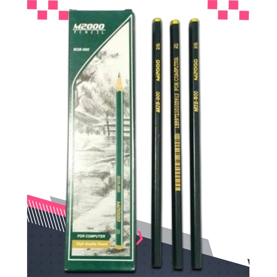 Pensil 2B M2000 for computer High kuality harga / PCS ( harga /Pax lebih MURAH)