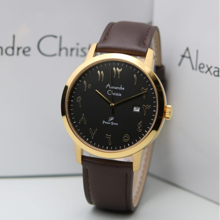 [ ORIGINAL ] Jam Tangan Pria / Cowok Alexandre Christie 1024 AC 1024 - SIILVER WHITE ori