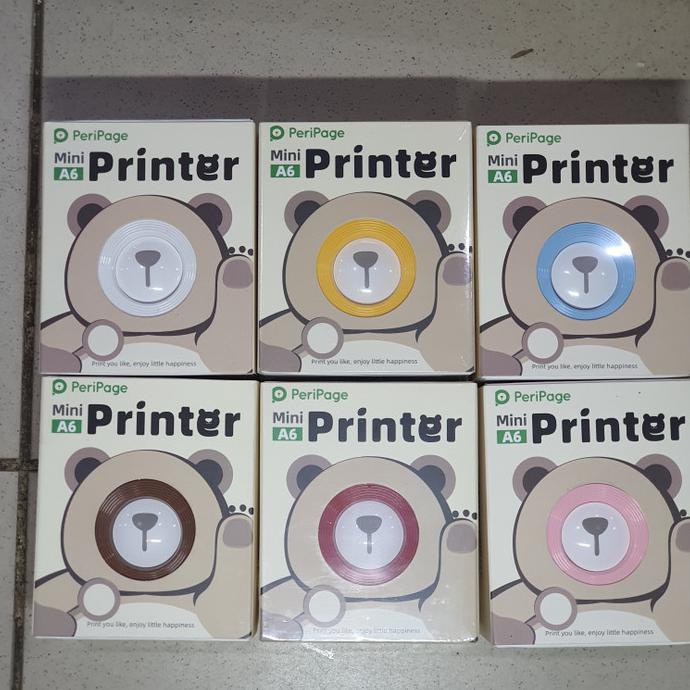 Peripage Printer A6 gratis sticker printer paper