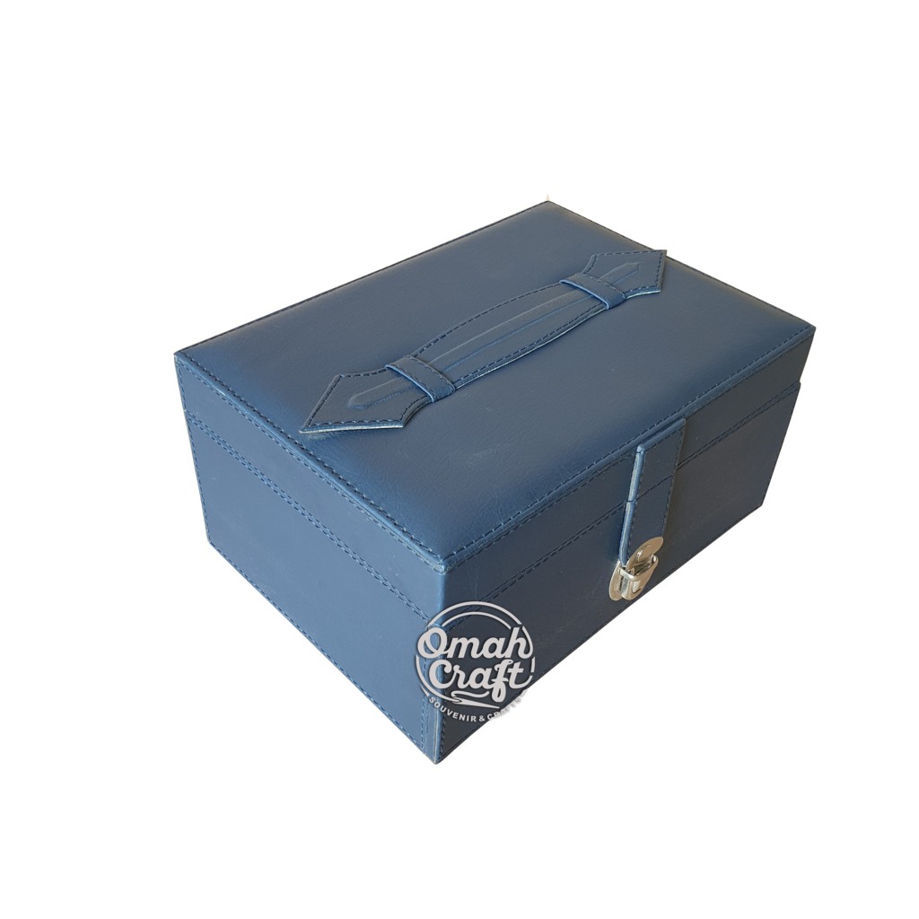 BIRU DONGKER - Kotak Perhiasan dan Aksesoris Emas Cincin Kalung Gelang Jewelry Box Organizer
