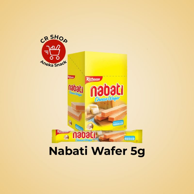 

PROMO!!! Nabati Wafer Keju/Coklat @5g (1box=20pcs)