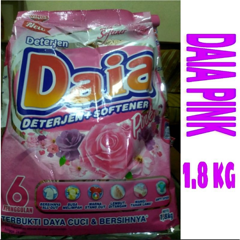 SABUN CUCI DAIA 1.8 kg PINK/ DETERGEN BUBUK DAIA/ PINK