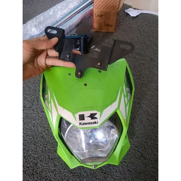HEADLAMP LAMPU DEPAN HEADLAMP REFLEKTOR LAMPU DEPAN KLX BF KLX G ORIGINAL ASLI COPOTAN MOTOR NORMAL