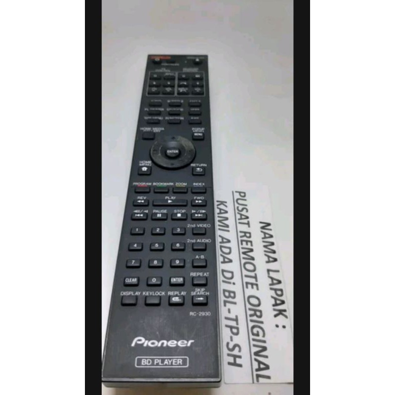 REMOTE REMOT DVD BLU RAY PIONEER RC-2930 ORIGINAL ASLI