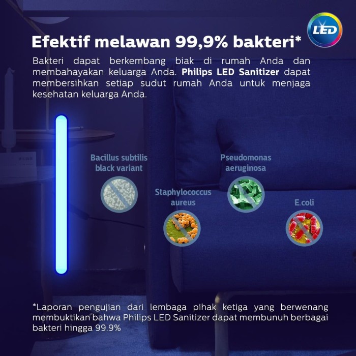 PROMO Bundling PHILIPS UVC Disinfection Desklamp + LED Sanitizer USB