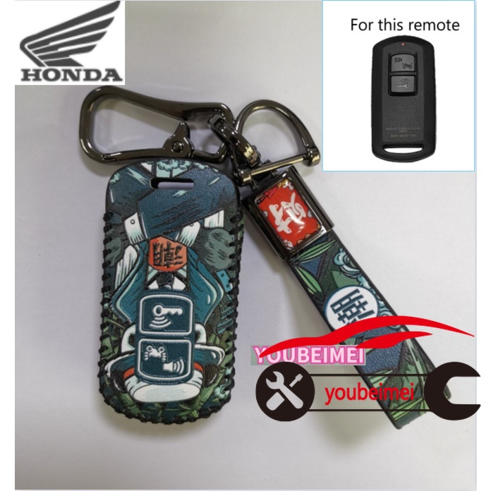 1pc Case Kunci Motor Bahan Kulit Untuk Honda Air Blade 125 AB 150 Vario 150 150 / Airblade 2020 150 150 150 150 150 150 150 150 150i Vario 150 125 Lead 2020 Scoopy 2022 SH125