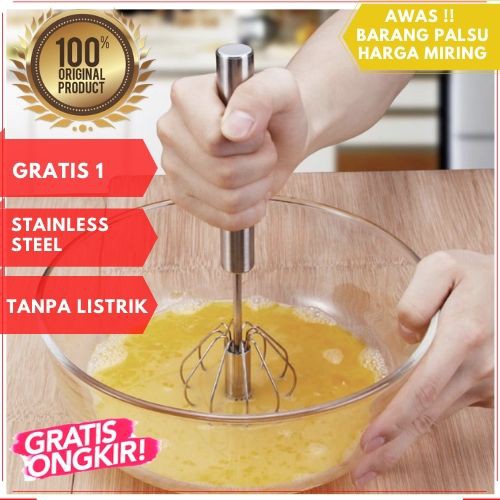 [ORIGINAL] Mixer Tangan Hand mixer whisker otomatis tanpa listrik mini AB86