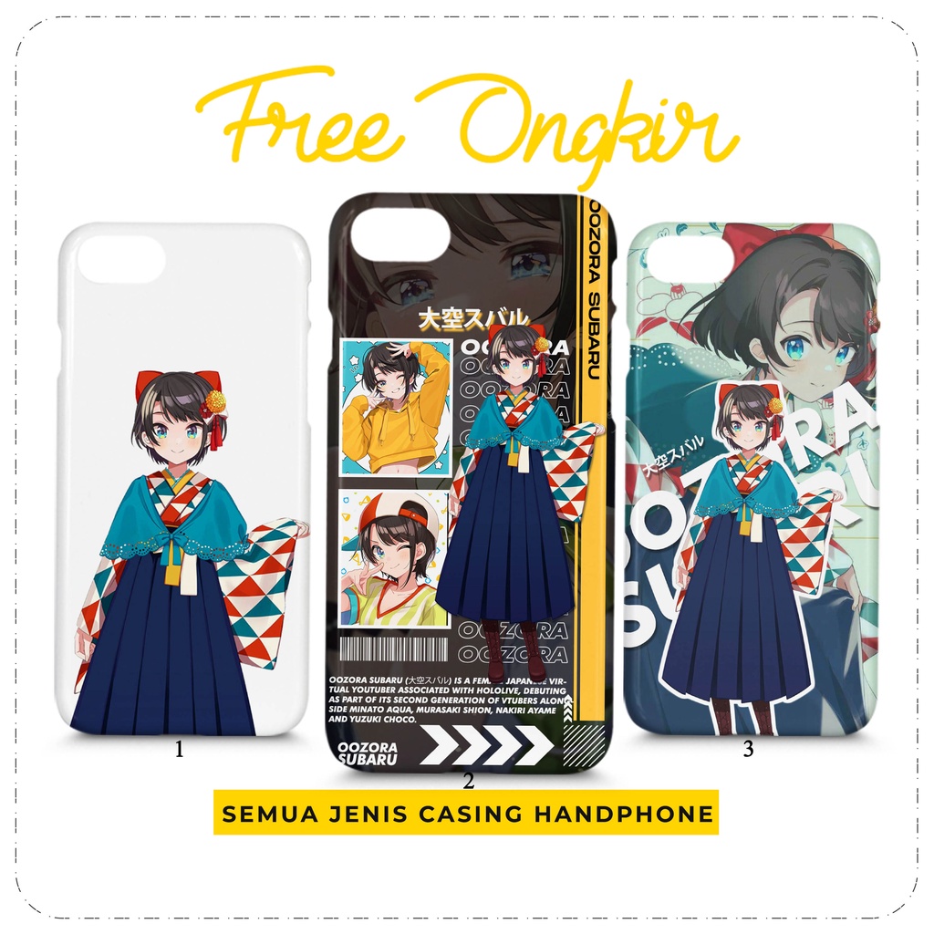 Case Hololive Oozora Subaru Custom Casing HP All Type