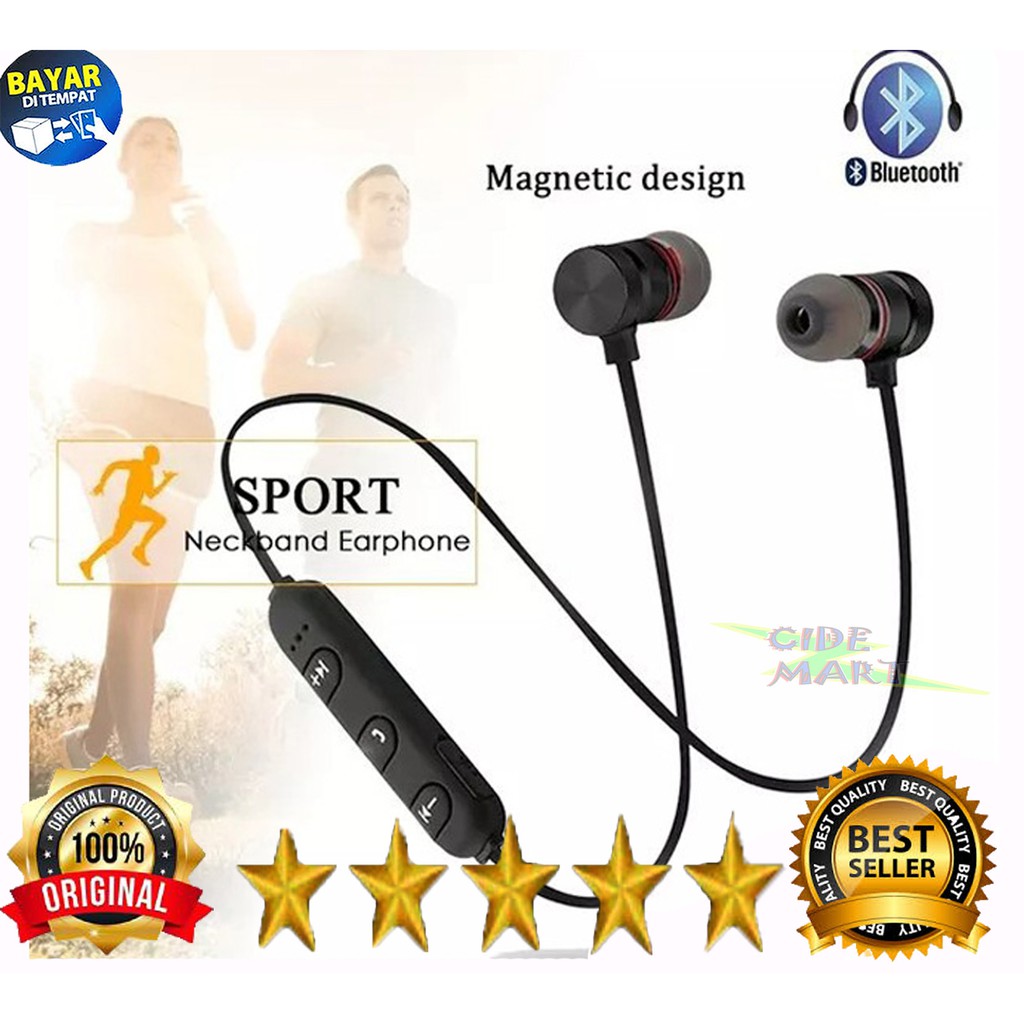 [BISA COD] HEADSET BLUETOOTH MAGNET / EARPHONE BLUETOOTH MAGNETIC XT11 / MG10