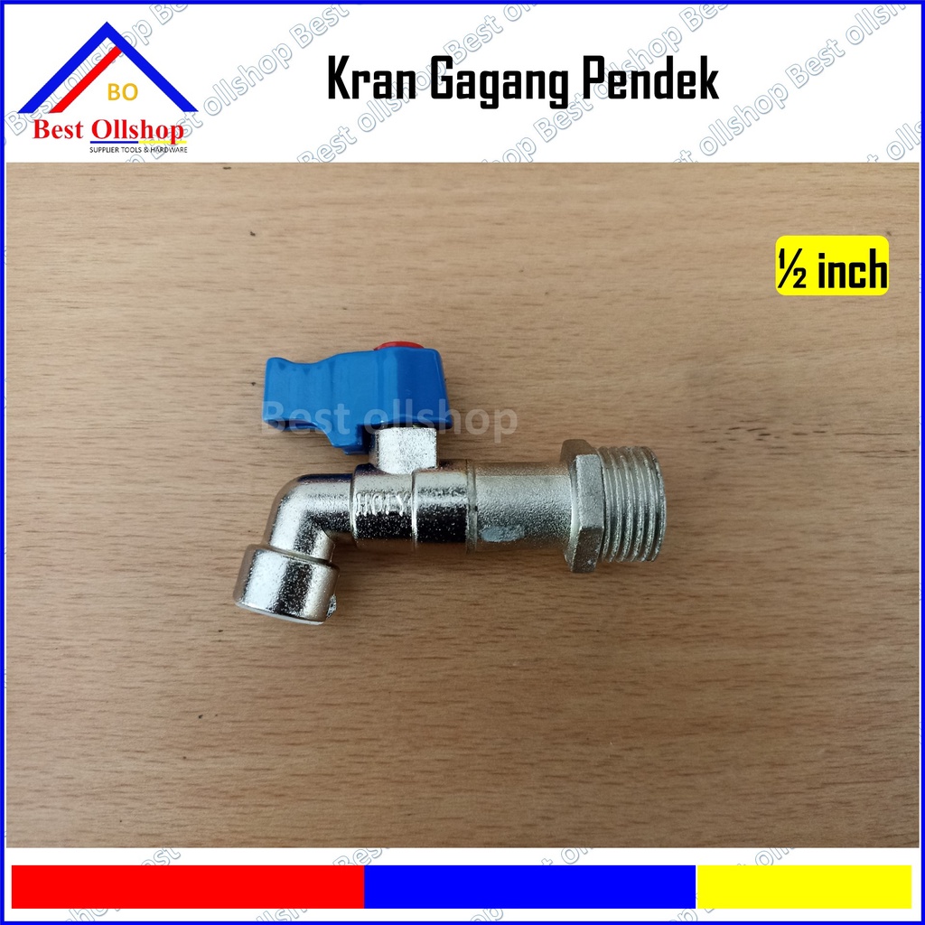 Kran babet pendek 1/2 / 3/4 inch / Kran Air Gagang Pendek Cebol