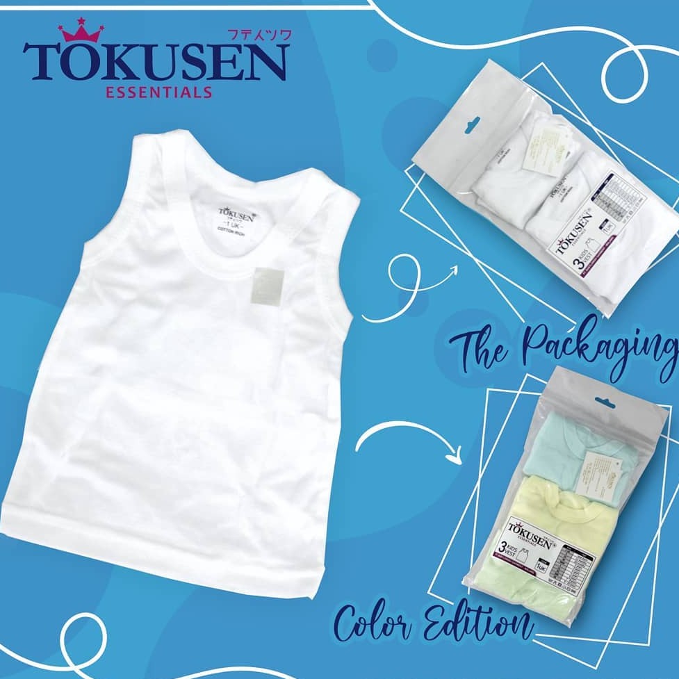 KAOS DALAM PUTIH ANAK DAN BAYI TOKUSEN