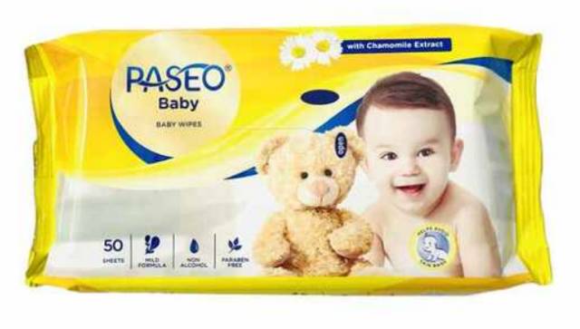 Paseo Baby Wipes Tissue Basah [50 Sheets] Buy 1 Get 1 Free