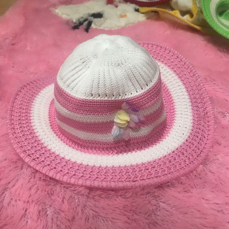 TOPI PANTAI ANAK RAJUT lucu