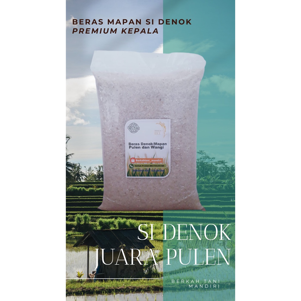 Berkah Tani Beras Premium 4,5 Kg | sidenok Mapan P 05  | Pulen Wangi