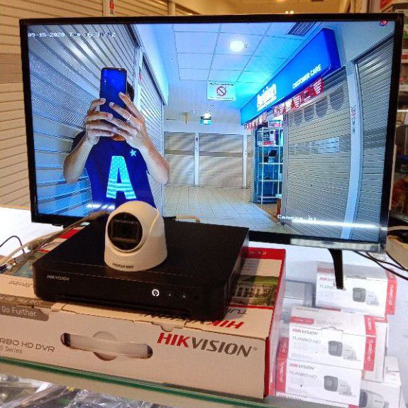 PAKET CCTV HIKVISION 8 CHANNEL 6 KAMERA 2MP 1080P KOMPLIT TINGGAL PASANG