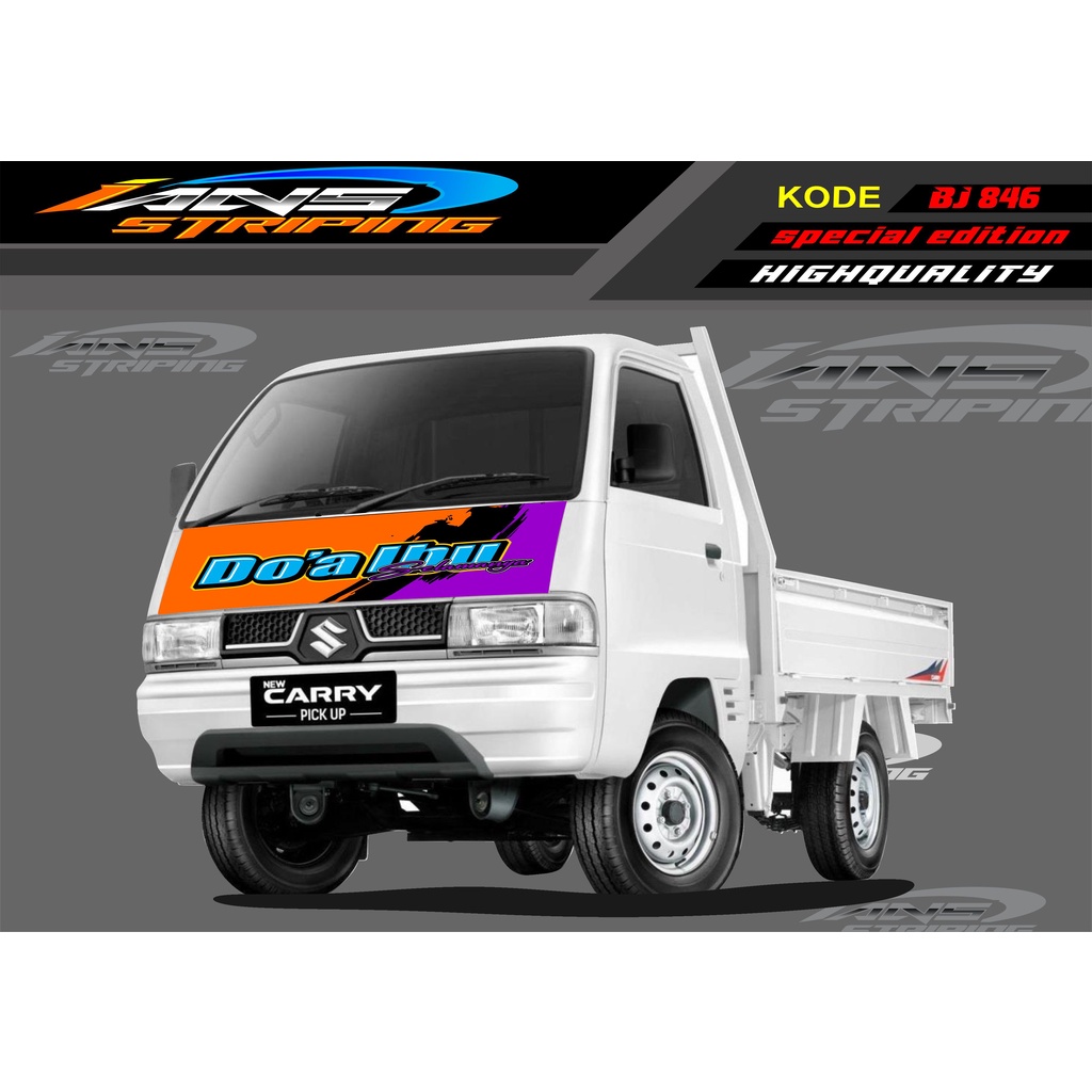 VARIASI STICKER KAP MOBIL CARRY/ STIKER KABIN DEPAN MOBIL CARRY PICK UP / STICKER TERBARU