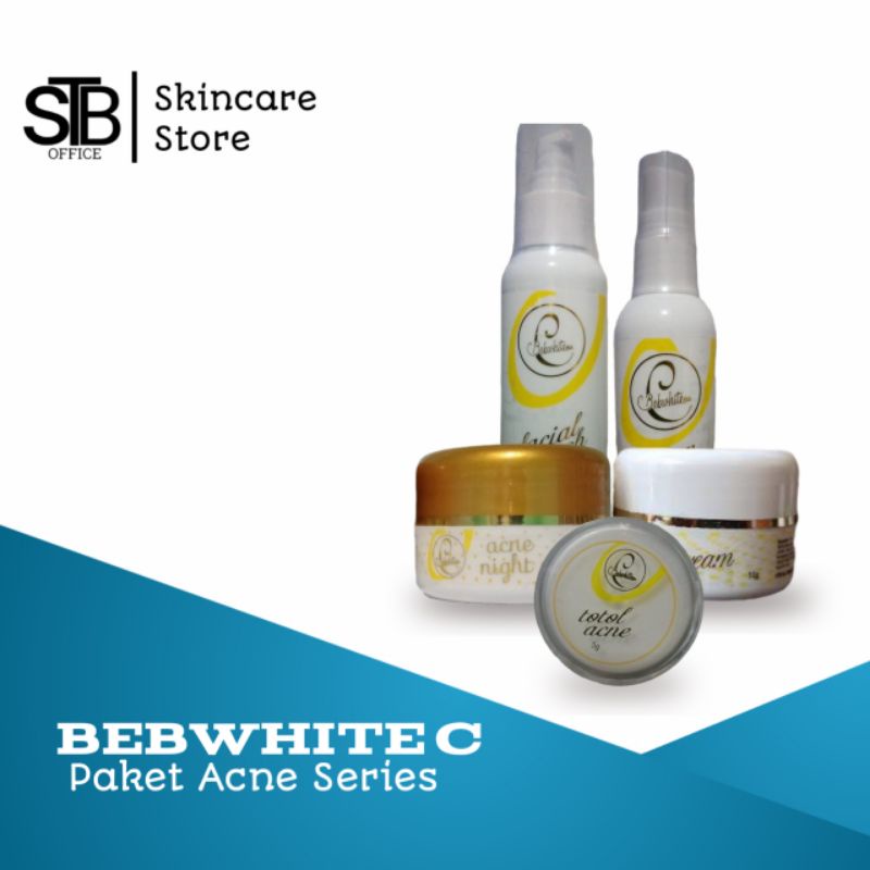 Skincare Bebwhite c Paket Acne Series Glow Bpom Forte Perawatan Treatment Wajah Wanita BBC Cream Satuan Day Night Cream Totol Acne Facial Wash Toner Paket Lengkap Skincare Bpom Aman Untuk Bumi; dan Bunsui Original Produk