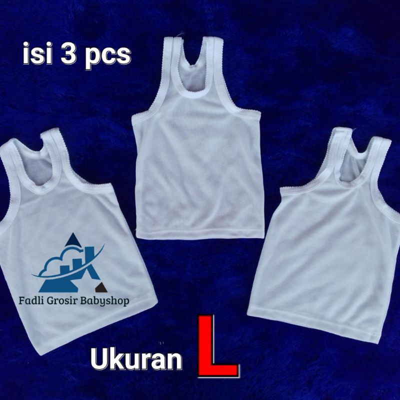 Singlet Bayi Ukuran L Isi 3pcs