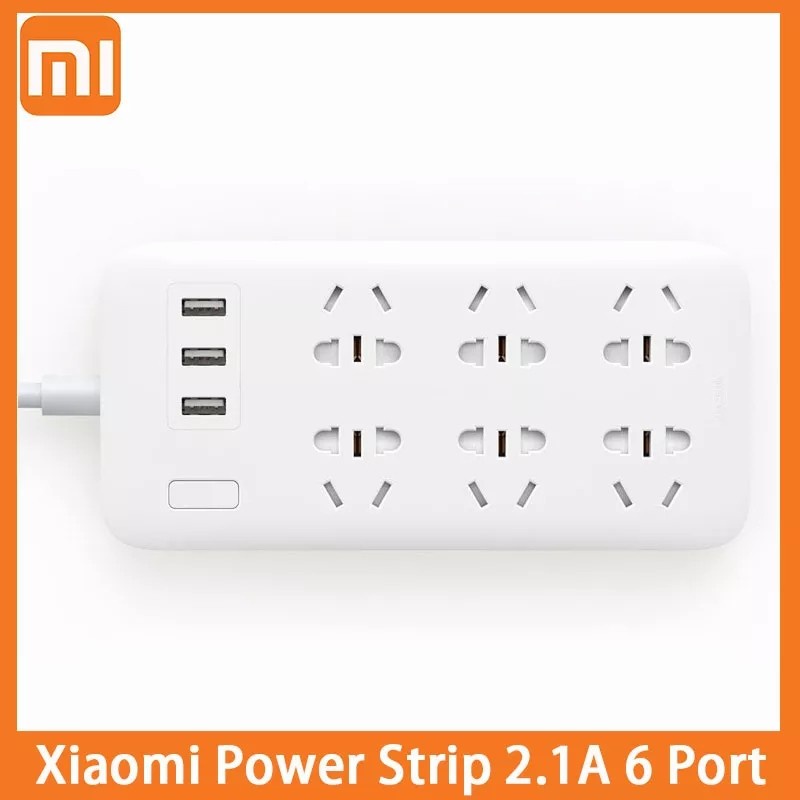 Xiaomi Power Strip 6 socket 2500W &amp; 3 USB Port 15W Original