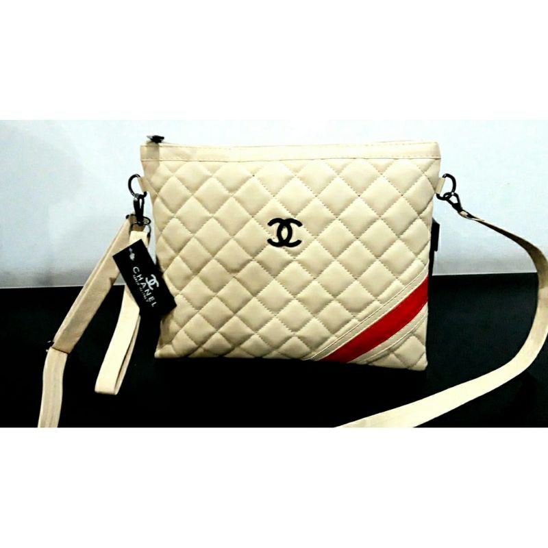 TAS CLUTCH IMPORT CHANNEL 2 STRAP SUPER PREMIUM