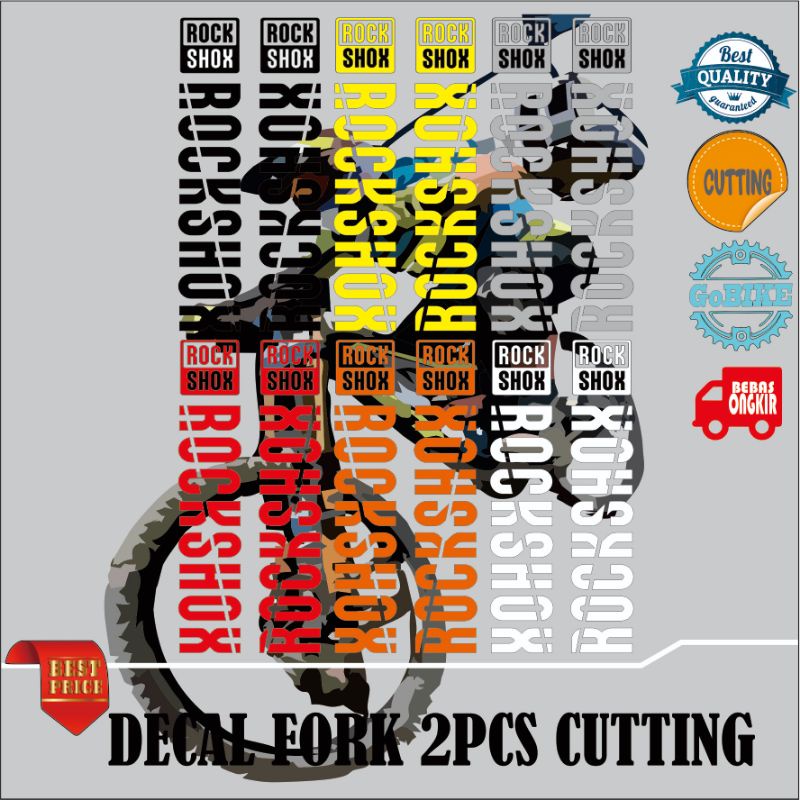 sticker fork stiker skok mtb rockshox cutting