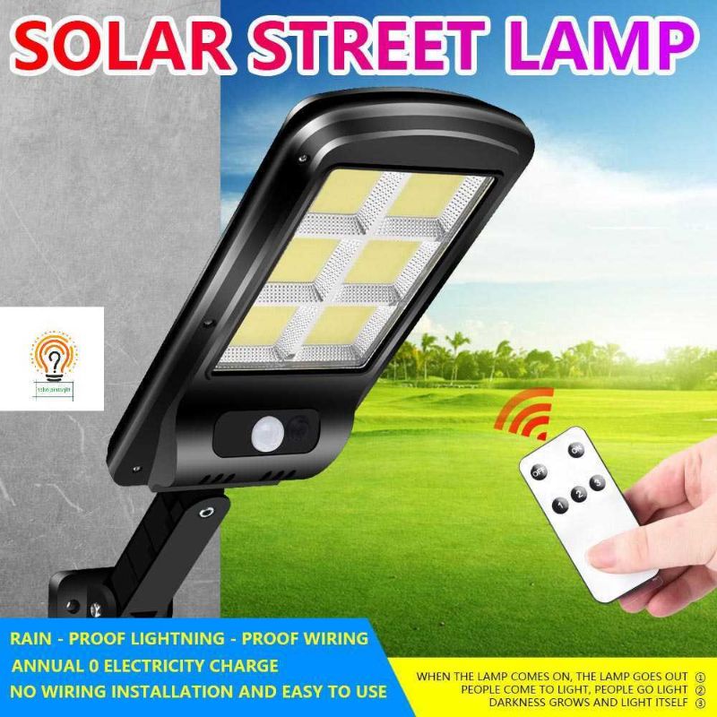 Lampu Jalan Dinding Sensor Tenaga Surya Lampu Taman Anti Air Dengan Remote